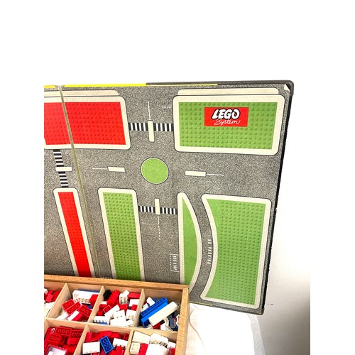 241 - vintage Lego system 2 lego true building, in wooden crate, not complete