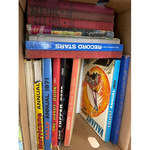 142 - Large selection of childrens vintage books / annuals to include Judy, Magic Roundabout, Ruprt the be... 