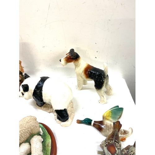 606 - Selection of animal ornaments to include Border Fine arts, Beswick etc, a/f