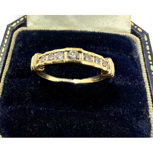 66 - 9ct Gold Diamond Ring  0.25ct diamonds weight 3g