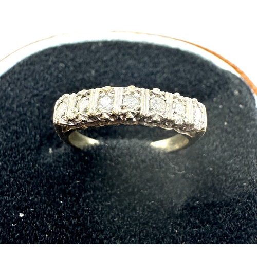 69 - 9ct gold diamond ring weight 2.7g