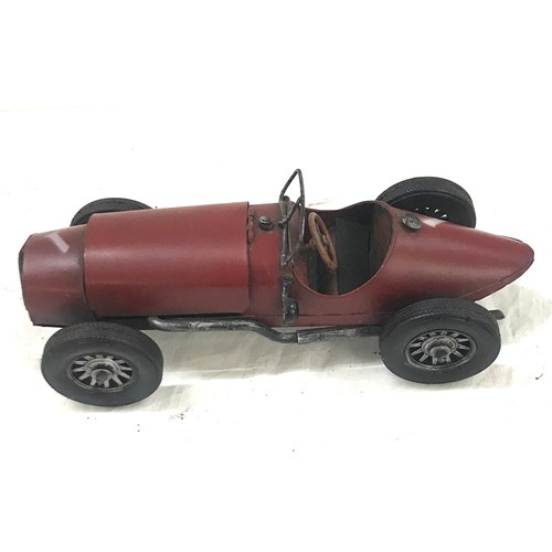 97 - Vintage tin car measures approx 12 inches long