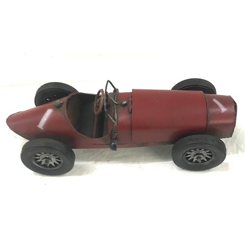 97 - Vintage tin car measures approx 12 inches long