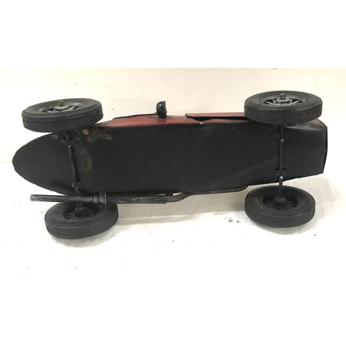 97 - Vintage tin car measures approx 12 inches long