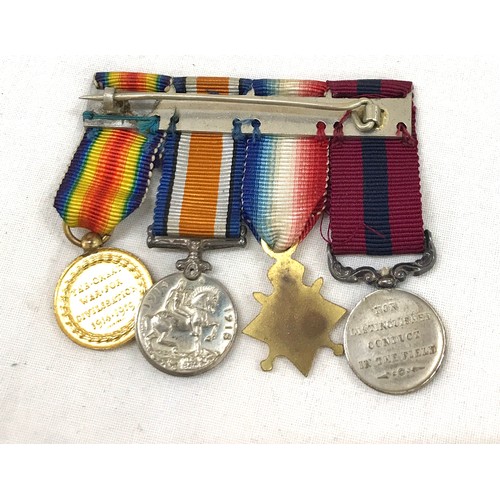 530 - Selection of miniature military medals to include WW1 and WW2