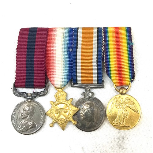 530 - Selection of miniature military medals to include WW1 and WW2