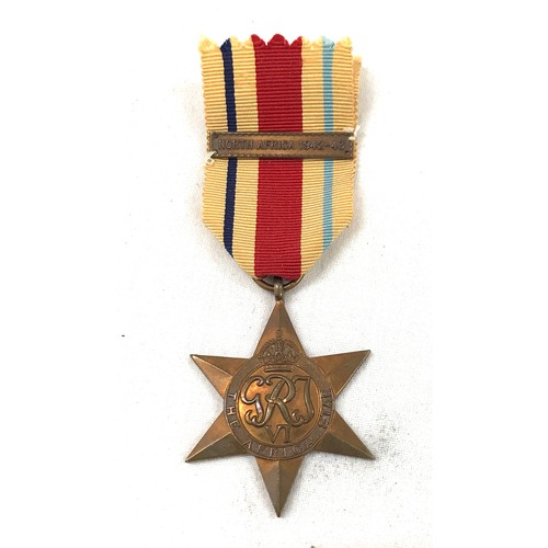 529 - Selection of military WW2 medals HG Brown 1939-45 star, African star and bar defensive medal - with ... 