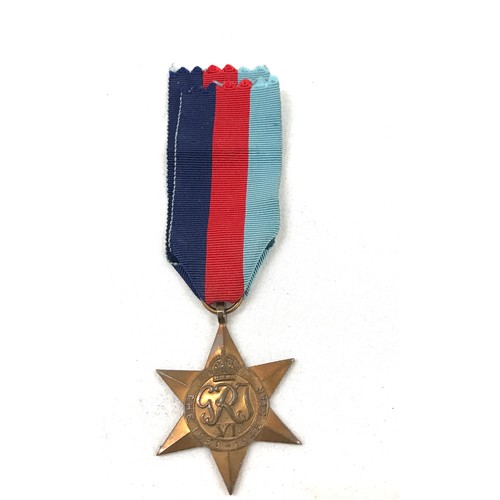 529 - Selection of military WW2 medals HG Brown 1939-45 star, African star and bar defensive medal - with ... 