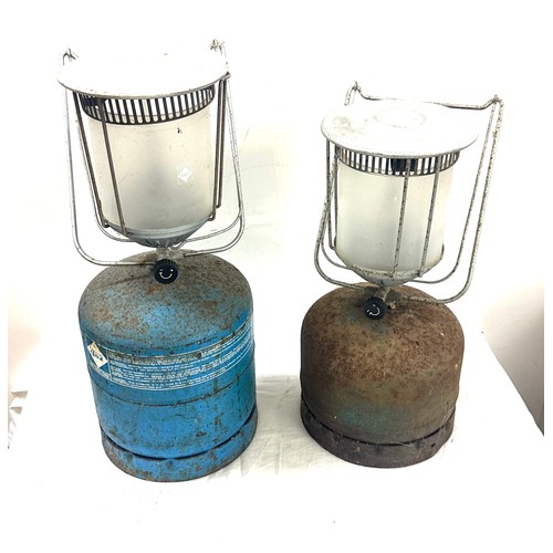 204 - Two vintage calor gas  camping lights