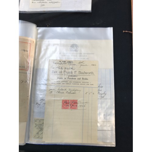 543 - Selection of vintage receipts and certificates dated back 100 years, plus Bill Maynards signature an... 