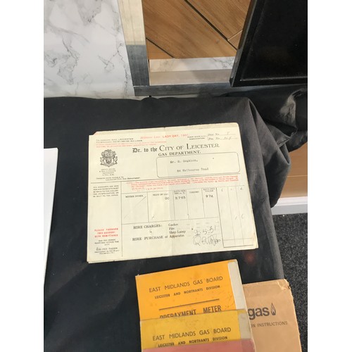 543 - Selection of vintage receipts and certificates dated back 100 years, plus Bill Maynards signature an... 