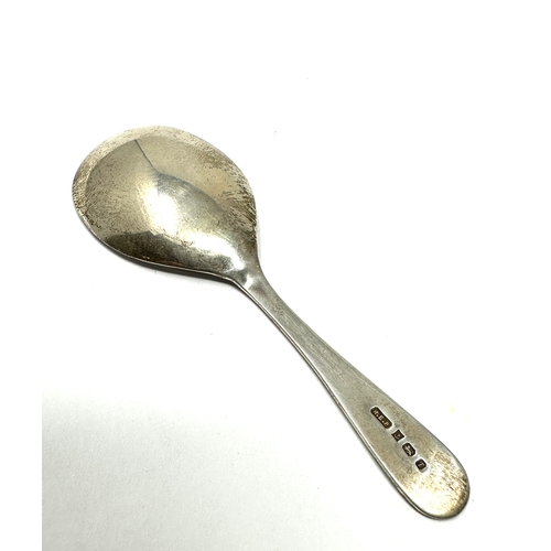 18 - silver tea caddy spoon birmingham silver hallmarks