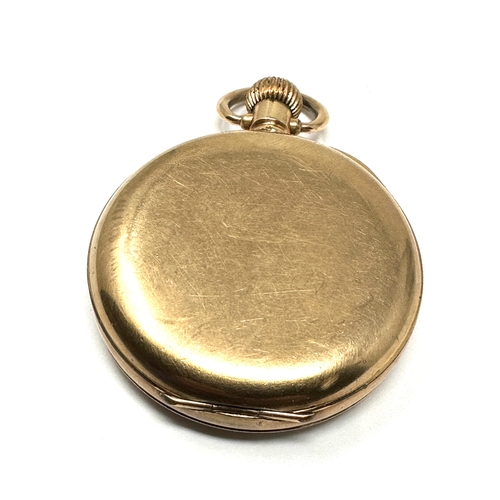 388 - Antique open face Am Watch Co waltham Mass Bond St pocket watch the watch is ticking Dennison 10 yea... 