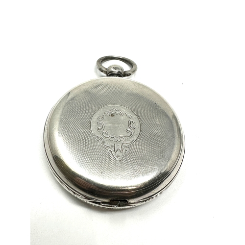 392 - Antique Silver open face J.w.Benson London pocket watch the watch is ticking