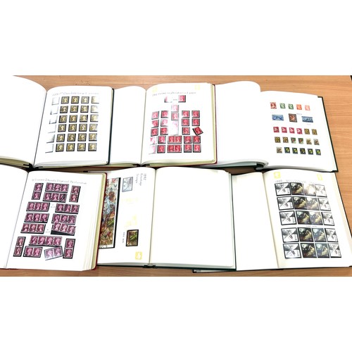 350 - Selection of 6 stamp albums to include Decimals, animals, countries etc