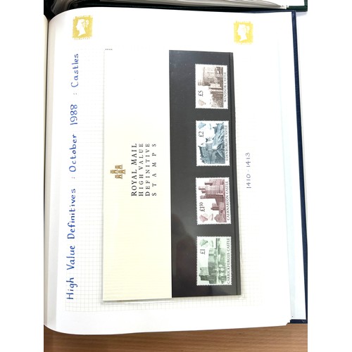 359 - Selection of 6 stamp albums to include British Anniversaries, high decimals, South Africa birds etc