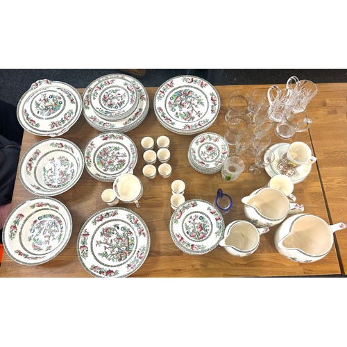 304 - Selection of miscellaneous includes indian tree, glassware etc