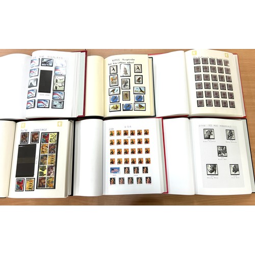 347 - Selection of 6 stamp albums to include Air displays, red kite birds of Britain, Ice age animals etc