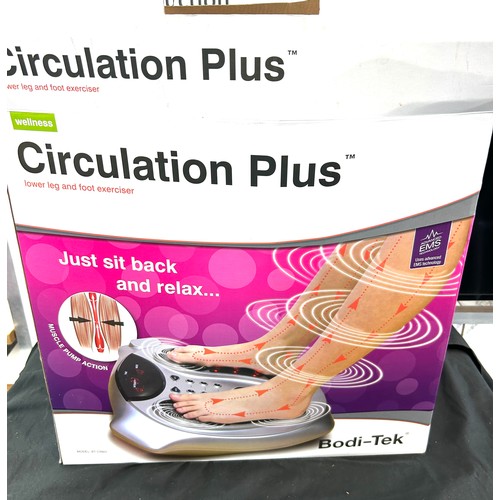 222 - Boxed circulation plus foot and leg massager