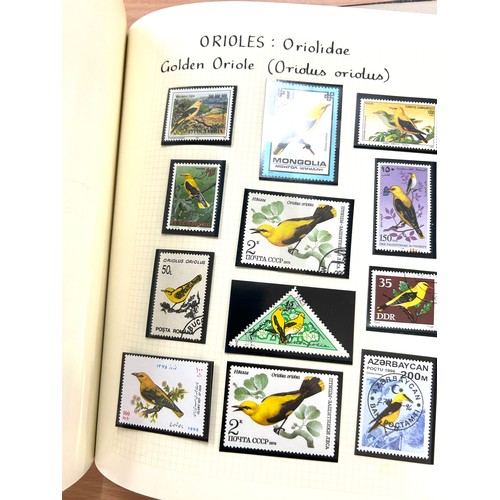 360 - Selection of 6 stamp albums to include birds, countries, Queen Victoria etc