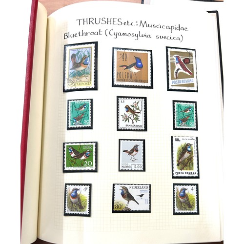 345 - Selection of 6 stamp albums to include Anniversary of the penny black, birds of Britain, 2nd class s... 