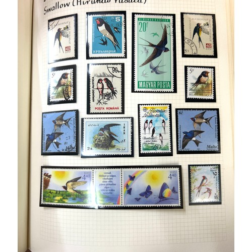 345 - Selection of 6 stamp albums to include Anniversary of the penny black, birds of Britain, 2nd class s... 