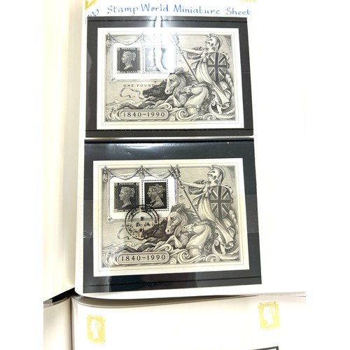 345 - Selection of 6 stamp albums to include Anniversary of the penny black, birds of Britain, 2nd class s... 