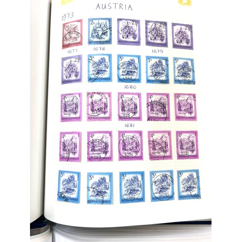 346 - Selection of 6 stamp albums to include Classic British sport cards, fish, World heritage sights etc