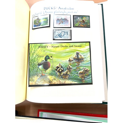 358 - Selection of 6 stamp albums to include 1975 turner, ducks, birds etc