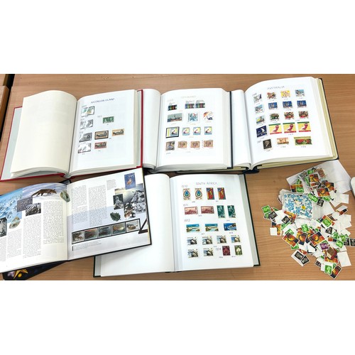 353 - Selection of 5 stamp albums to include Ascension Island, Germany, South Africa and a Royal Mail spec... 