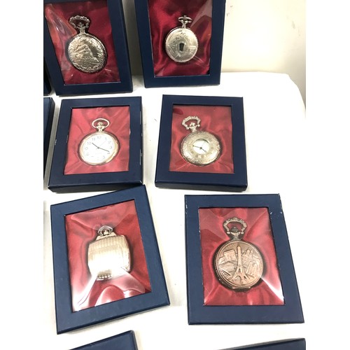 566 - Selection of boxed pocket watches 23 in total, all untested