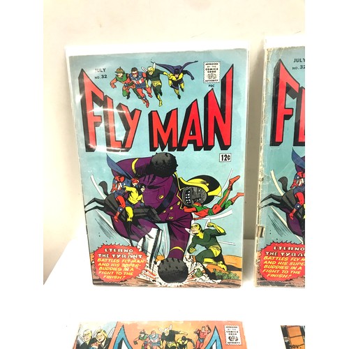 101 - Selection of vintage ' Flyman' comics approx 7 in total