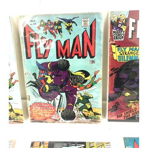 101 - Selection of vintage ' Flyman' comics approx 7 in total