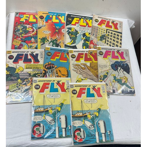 79 - Selection of vintage ' The Fly ' Comics 10 in total