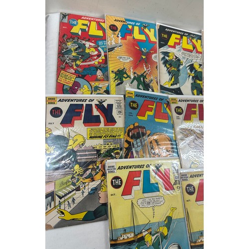 79 - Selection of vintage ' The Fly ' Comics 10 in total