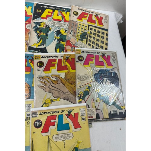 79 - Selection of vintage ' The Fly ' Comics 10 in total