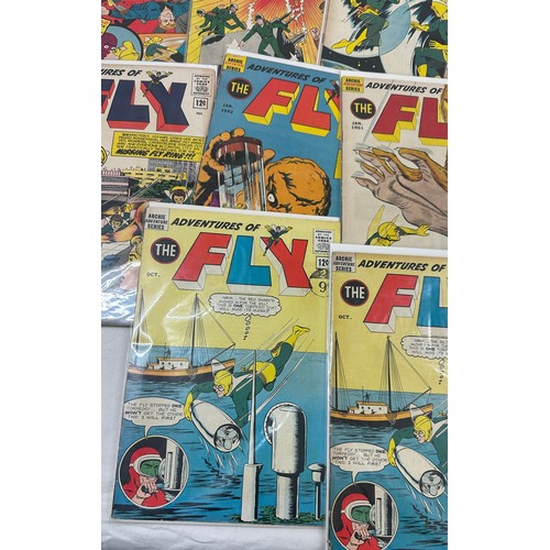 79 - Selection of vintage ' The Fly ' Comics 10 in total