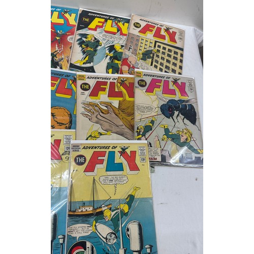 79 - Selection of vintage ' The Fly ' Comics 10 in total