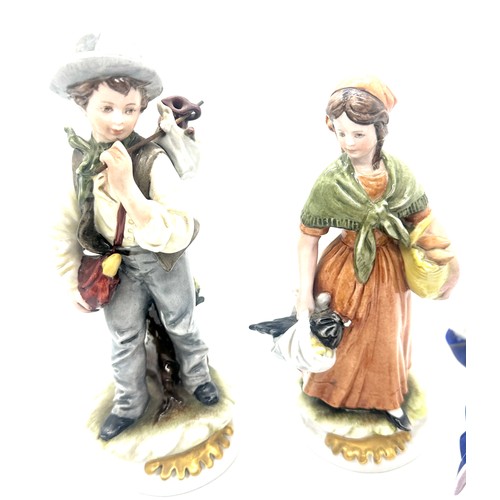 615 - Two capodimonte figures and 2 others