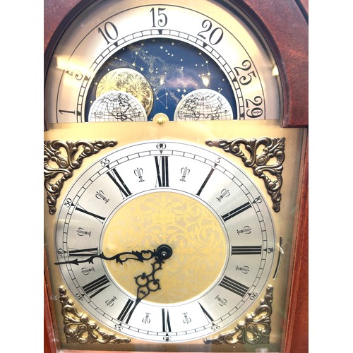 400 - Grandfather clock with weights and pendulum height 70 inches