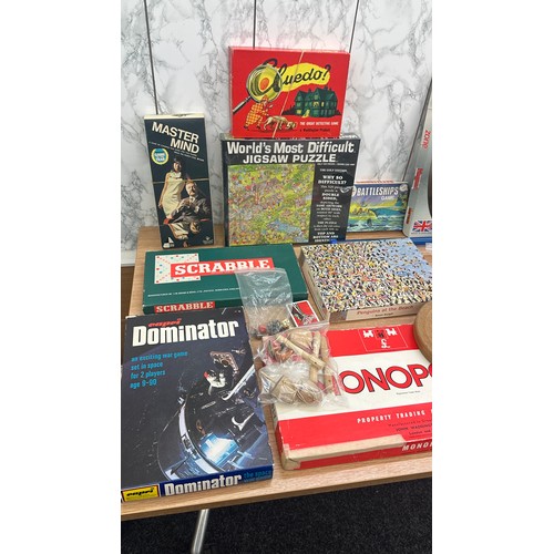 150 - Selection of vintage and later toys and games to include monopoly, cluedo etc