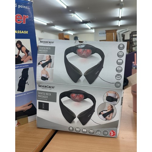 333 - Pro massager provides a complete body massage and a Silver crest Shatsu neck massager - both in work... 