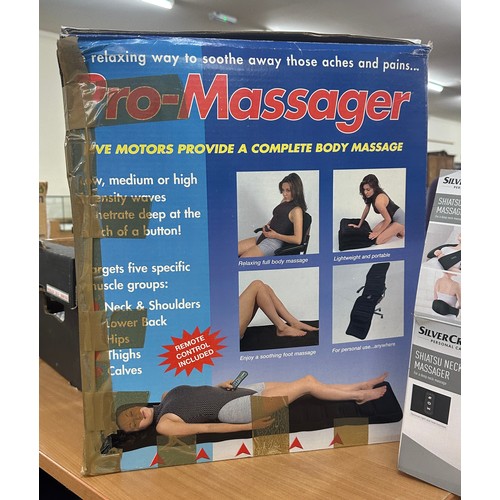 333 - Pro massager provides a complete body massage and a Silver crest Shatsu neck massager - both in work... 