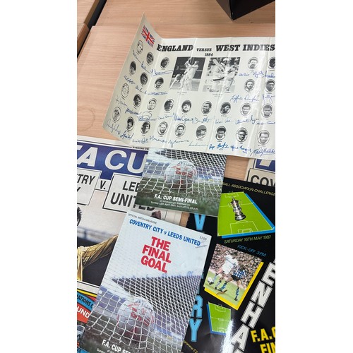 83 - Vintage Coventry City memorabilia from the 1987 FA Cup Final