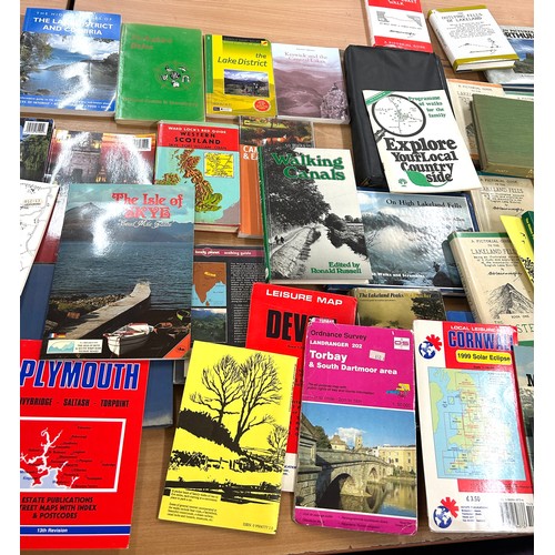 365 - Large selection of travelling books to include classic walks Britain, Mountains, maps etc