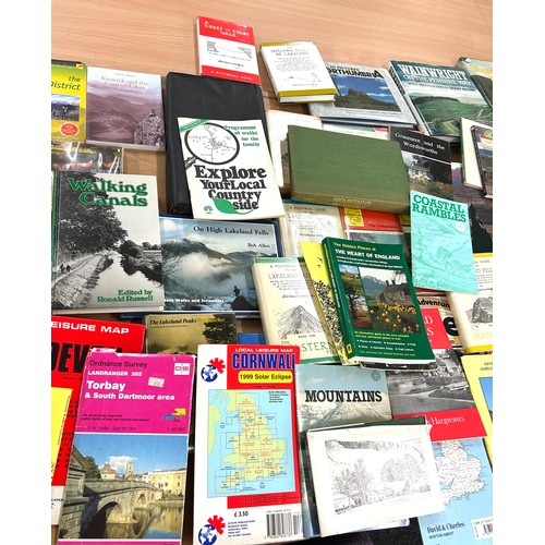 365 - Large selection of travelling books to include classic walks Britain, Mountains, maps etc