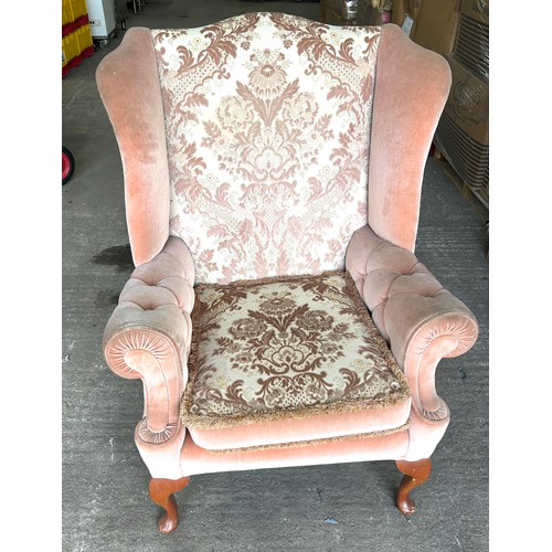 394 - Fireside button arm chair