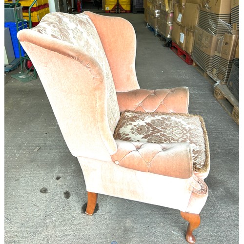 394 - Fireside button arm chair