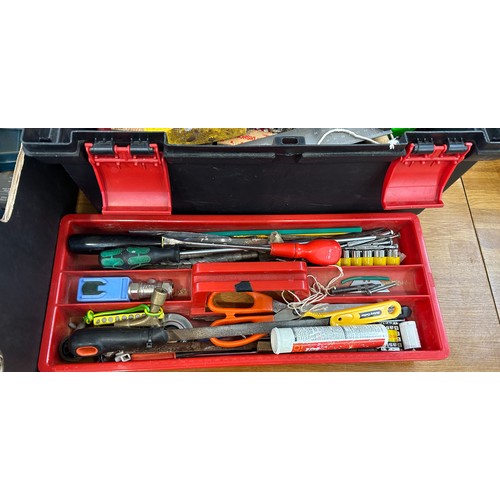 308 - Selection of tools includes hammers screw drivers saws etc