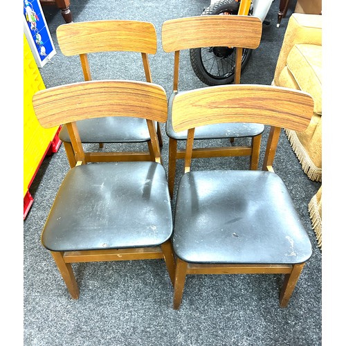 375 - Set of four retro dining chairs